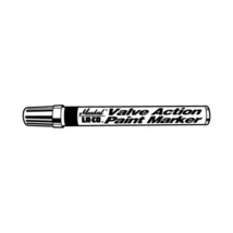 Markall 96823 Black Valve Action Paint Marker - Medium Tip - $24.99