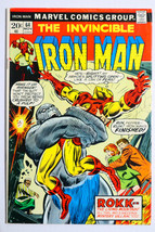 1973 Invincible Iron Man 64 Marvel Comics 11/73, 1968 Series: 20¢ Ironman cover - $34.15