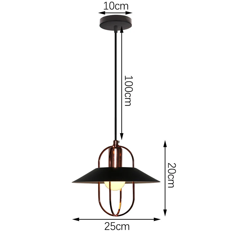 Vintage Pendant Lamps Loft Pendant Lights  Hanging Lamp Lampshade For Kitchen Di - £281.54 GBP