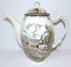 Lovely Vintage Johnson Brothers England The Friendly Village Coffee Pot - £66.14 GBP