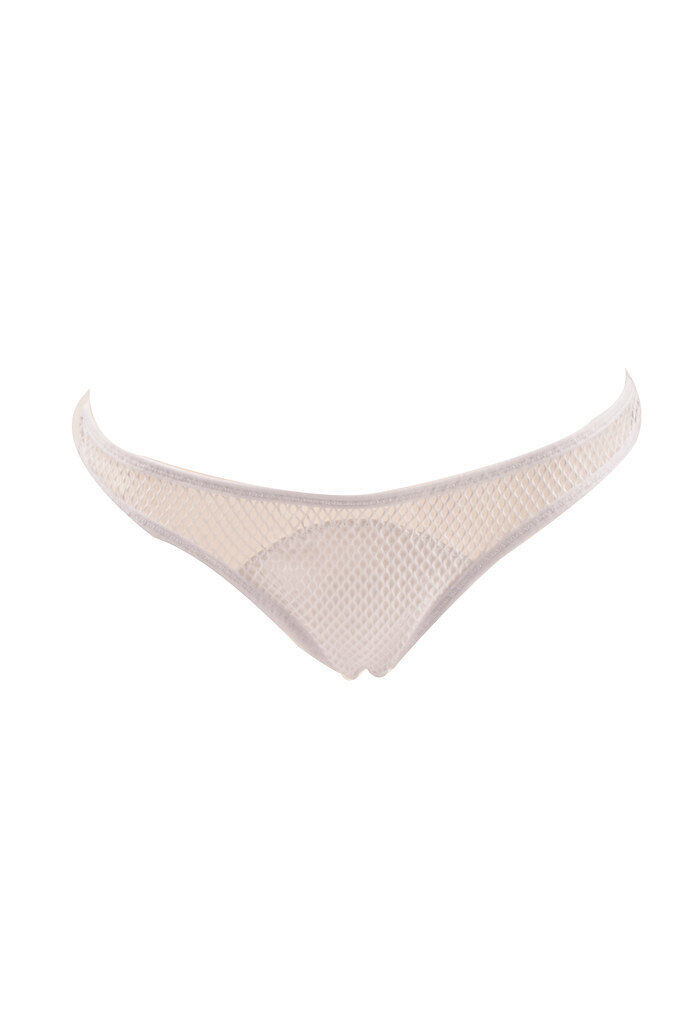 Primary image for L'AGENT BY AGENT PROVOCATEUR Womens Panties Fishnet Design Sheer White Size S