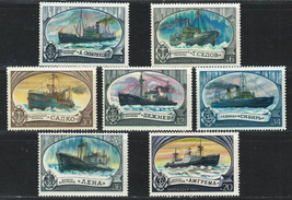 Russia Ussr Cccp 1977 Vf Mnh Stamps Set Scott # 4579-85 Icebreakers - $6.84