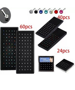 Nose Rings CZ Stud Stainless Steel Color Body Piercing Pin Jewelry 20/40... - $14.97 CAD+