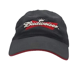 Official Budweiser Hat Snap Back Black Cap One Size Anheuser Busch Bear - $13.74