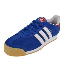  adidas Originals SAMOA D74609 Athletic Blue Mens Shoes Suede Sneakers SZ 8 - £40.21 GBP