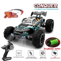 1:16 70KM/H Or 50KM/H 4WD RC Car With LED Remote Control Cars High Speed Drift M - £110.08 GBP+