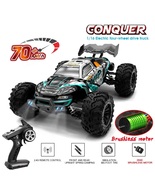 1:16 70KM/H Or 50KM/H 4WD RC Car With LED Remote Control Cars High Speed... - £109.97 GBP+