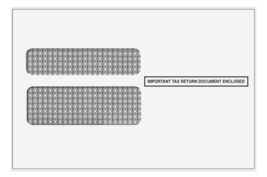 Self-Seal Double Window Envelope for 2up W-2 Forms - $907.85 MXN