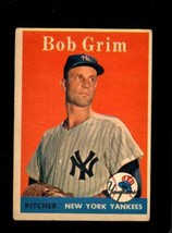 1958 TOPPS #224 BOB GRIM VG YANKEES *NY8940 - $3.19