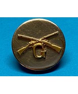 1937-1943, WWII, TYPE III, GILT, COLLAR DISK, COMPANY G, ENLISTED, INFANTRY - €8,56 EUR