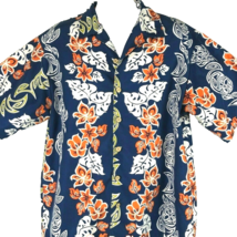 Tropical Tribal Column Hawaiian Vtg Aloha Shirt size XL Mens Point Panic Taiwan - £15.03 GBP