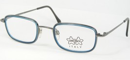 Vintage Rare Luxottica LU1293 F207 Silver /BLUE Eyeglasses Frame 45-21-135 Italy - $64.35