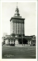 Vtg Cartolina 1920s RPPC Oakland California Ca Street Vista Città Hall Unp - £8.93 GBP