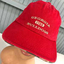 Georgia Bulldogs Red American Needle Strapback Hat Ball Cap - £12.28 GBP