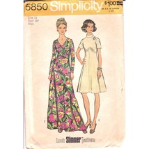 Vintage Sewing PATTERN Simplicity 5850, Misses Look Slimmer 1973 Womans ... - $20.32