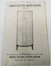 Pemco Electric Water Heater Parts List Diagram 1946 Round Type - £15.11 GBP