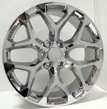 ONE SINGLE Chrome 22&quot; Snowflake Wheel Rim For 2000-2025 GMC Sierra Yukon... - $330.66