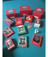 CHRISTMAS HALLMARK ORNAMENTS KEEPSAKE NEW AND LIGHTLY USED 14 UNITS LOT ^^ - $1,113.57 MXN