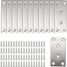 Sumnacon Mending Plate-12Pcs Stainless Steel Flat Plates with Screws,3.1... - $19.57