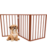 Pet Gate - 3-Panel Indoor Foldable Dog Fence for Stairs or Doorways - £38.87 GBP