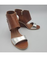 Dolce Vita Womens Sandal Multicolor Brown Open Toe Side Zipper Wedge Hee... - €21,77 EUR