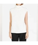 EVERLANE Shaker Knit Cream Wool Sleeveless Turtleneck Sweater Size XS Co... - €40,33 EUR