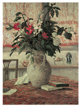 11x14&quot;Decoration Poster.Interior room design art.Flower vase painting.6638 - £10.28 GBP