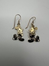 Vintage Disney Gold Mickey Dangle Earrings 4.2cm - £18.82 GBP