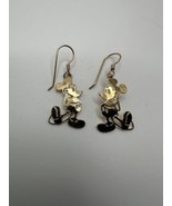 Vintage Disney Gold Mickey Dangle Earrings 4.2cm - £18.69 GBP