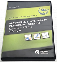Blackwell&#39;s Five-Minute Veterinary Consult, CD-ROM: Canine and Feline 4th Ed. - £39.95 GBP