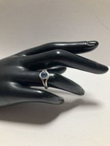 Handmade Artisan ring Aquamarine and Sterling silver - £38.92 GBP