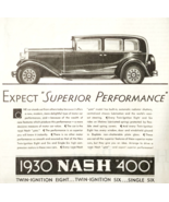 1930 Nash 400 Advertisement Automobilia Twin Ignition Eight Antique DWJJ19 - $760.08 MXN