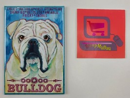 Bulldog &quot;Sweet Natured Easy Going Kind Dignified Resolute Amiable...&quot; Ma... - $2.84