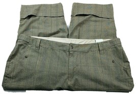 Venezia Womens Capri Pants Size 28 Brown Gray Plaid Pockets - £29.32 GBP
