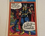 Thor Spider-Man Trading Card Marvel Comics 1990 #54 - $1.97