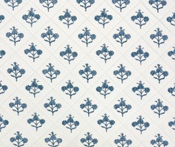 Ballard Designs Borbela Indigo Pintuck Multiuse Designer Fabric By The Yard 53&quot;W - £29.89 GBP