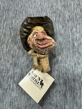 Vintage Spit N Whittle Bottle Stopper Levi Druelslinger Cowboy Cork Sign... - $24.74