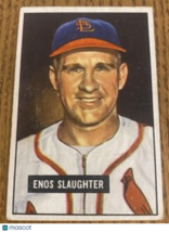 1951 Bowman Enos Slaughter #58 - $45.00