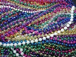 12 Xlong Choice 48&quot; 60&quot;  72&quot; 90&quot; Lot Mardi Gras Beads Parade Throws Party Favors - £12.65 GBP+
