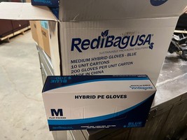 Lot of 7 Boxes RediBag Medium Flat Packed Powder Free Disposable Gloves - $57.00