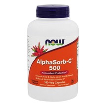 NOW Foods AlphaSorb C 500 Antioxidant Protection, 180 Vegetarian Capsules - £19.70 GBP