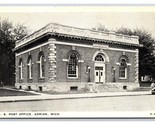 Post Office Building Adrian Michigan MI Clear View WB Postcard F21 - $2.92