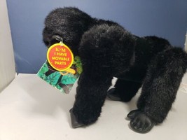 K&amp;M International Gorilla Poseable Plush 1992 Vintage with Tags moveable... - £15.81 GBP