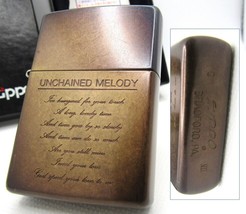 Unchained Melody Lyrics Movie &quot;Ghost&quot; Righteous Brothers ZIPPO 1991 Mint Rare - £148.28 GBP