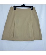 Women&#39;s Lauren Ralph Lauren Pleated A-Line Skirt, Size 4, Beige - £18.77 GBP