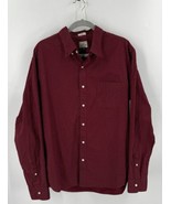 J Crew Stretch Secret Wash Shirt Mens Sz XL Red White Dots Slim Fit Butt... - €30,20 EUR