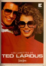1986 Ted Lapidus Glasses Eyewear David Vance Sexy Vintage Fashion Print Ad 1980s - £4.62 GBP