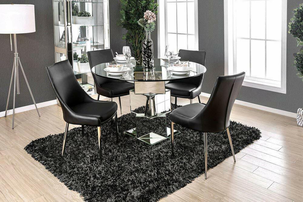 Guillermo Hogar Muebles -table Izzy Mesa, Plata Mesa - $843.42
