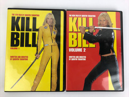 Kill Bill Vol 1 and Vol 2 DVDs Quentin Tarantino Uma Thurman Lucy Liu Mint Disc - £10.15 GBP