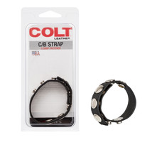 Colt Leather C/B Strap 5-Snap Fastener Black - £11.44 GBP